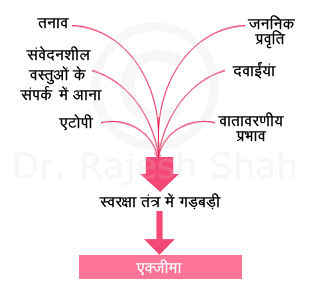Causes of Eczema in Hindi