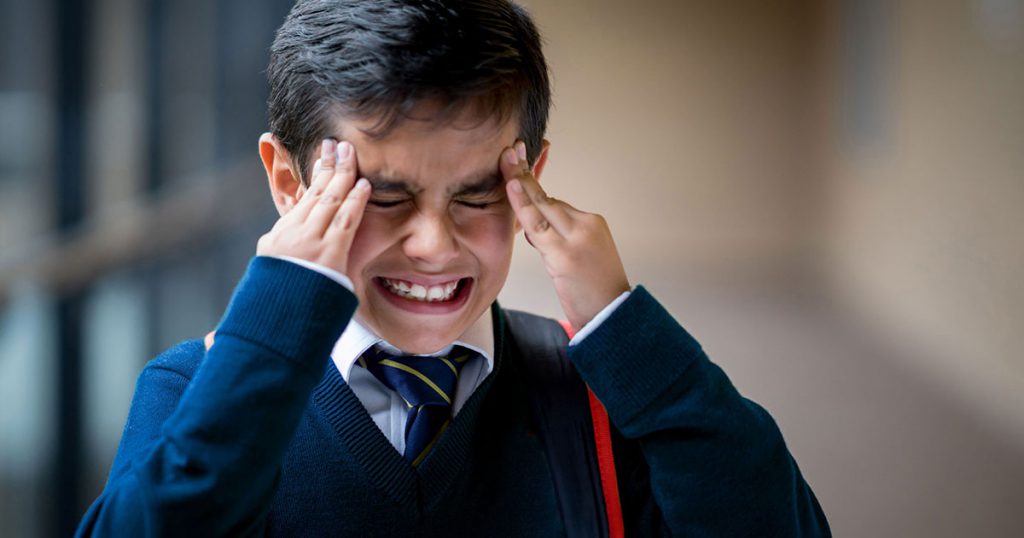 Child suffering from ADHD